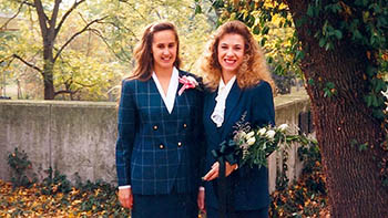 Kathryn and Kirsten in 1994