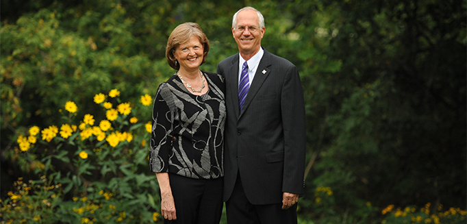 President Jim Harder with Karen Harder