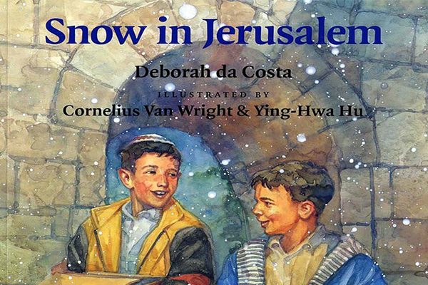 cover image of "Snow in Jerusalem" children's book