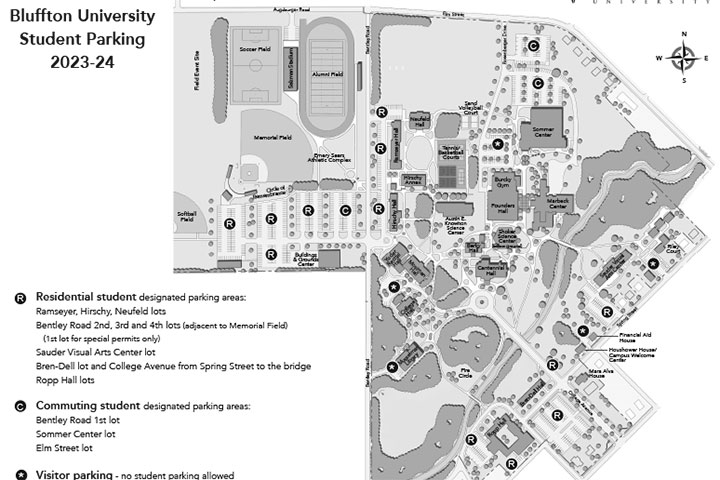 Student parking map 