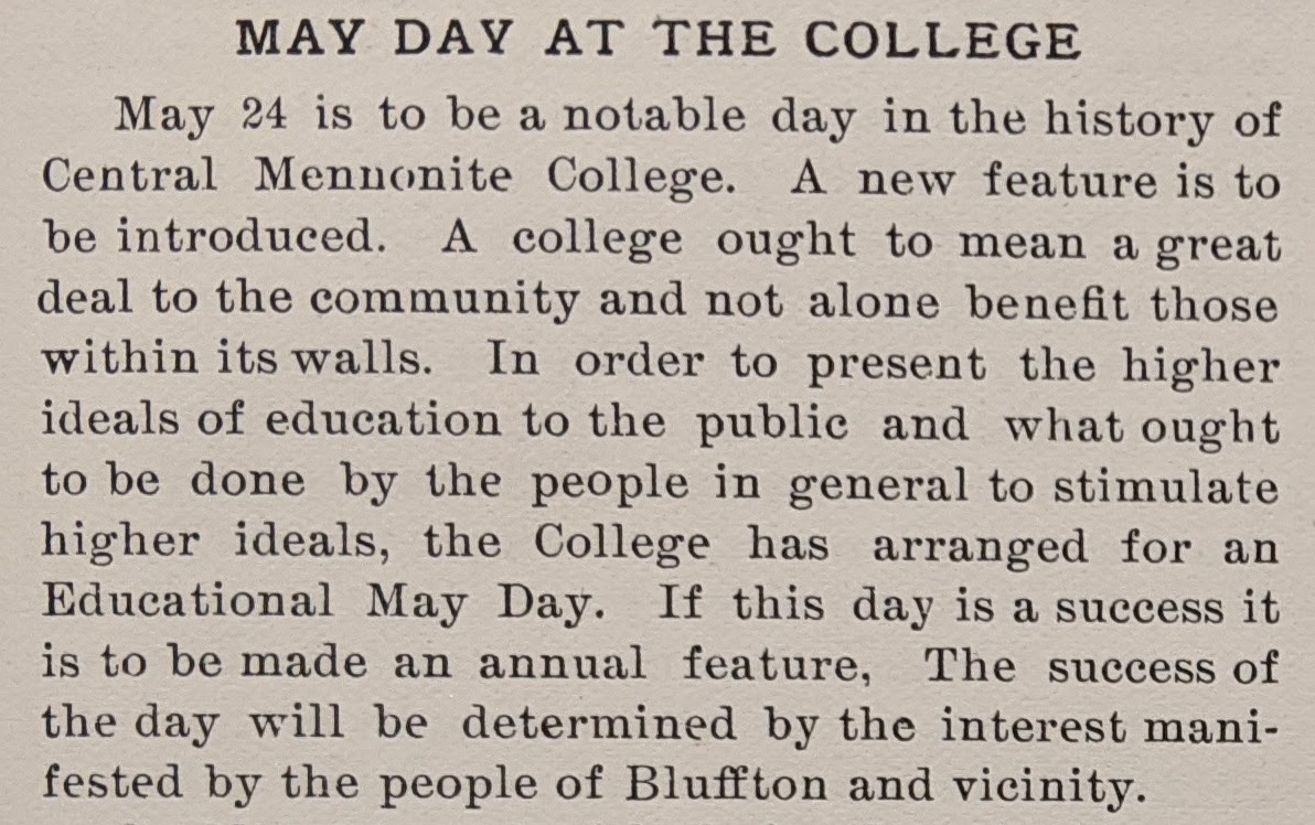 Clipping: May Day 1910