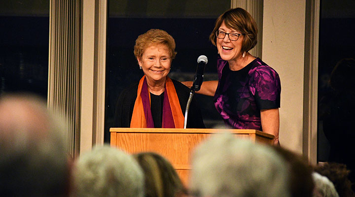 Presidents Katherine Fell and Jane Wood