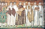 Justinian and his court