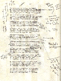 Original draft of The Waste Land