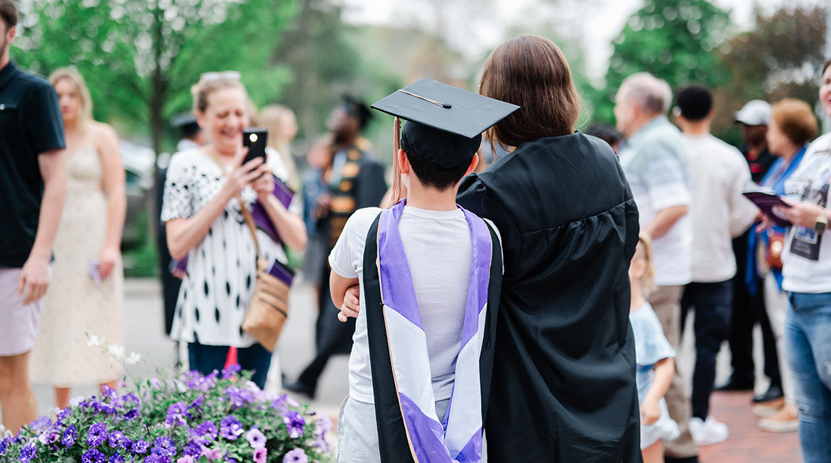 Family celebration after graduation