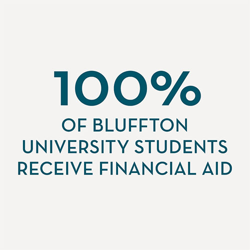 All Bluffton students receive financial aid