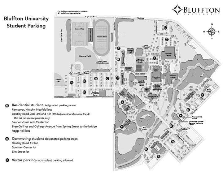 Student parking map 