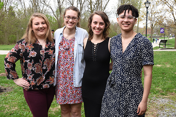 Five seniors received departmental honors for independent study projects.