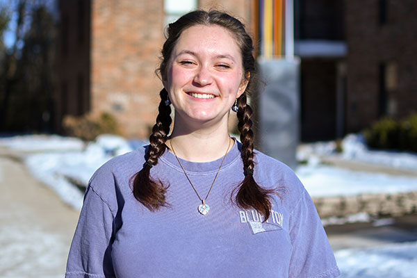 Jordyn Garmatter spent time in Shakespeare's Globe Theatre during her semester abroad.