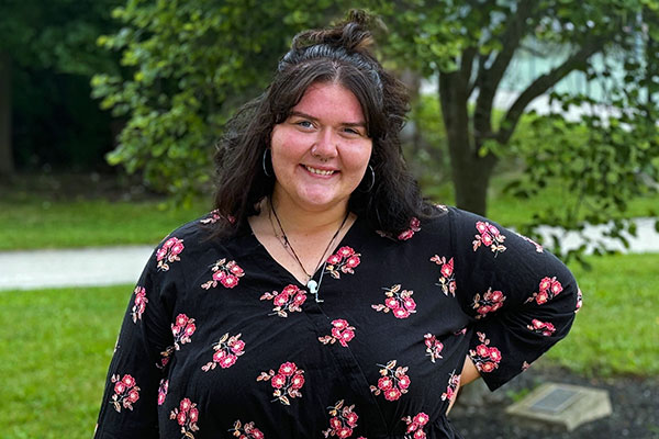 Student Senate president Madi Sheppard hopes for Bluffton to become a lively campus environment and a community of peace.