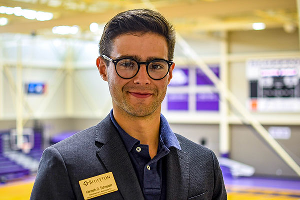 In his new position, Kenny Schneider ’24 will work to raise financial support for athletic teams and strengthen the university’s relationships with community partners.