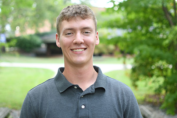 Brady Mitosinka credits professors Gary Schiefer, business, and Zachary Walton, communication, for his successful internship.